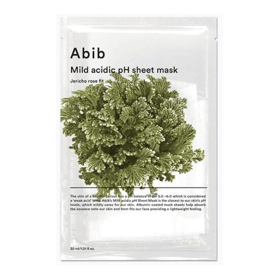 Balansējoša maska ar Jerihonas rozi Abib Mild Acidic pH Sheet Mask Jericho Rose Fit